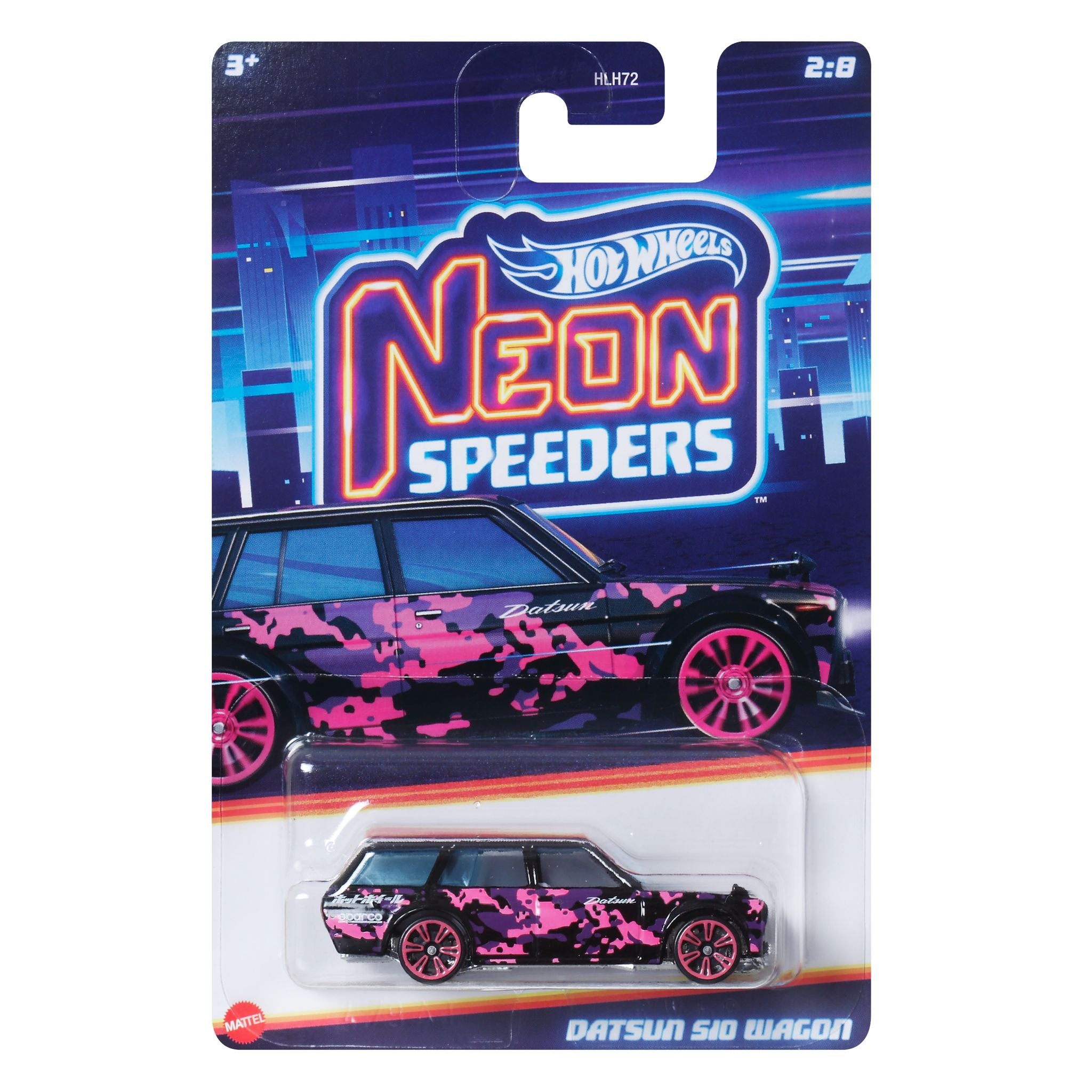 Hot Wheels Assorted Neon Speeders Die - Cast Cars, Ideal for Kids and Collectors