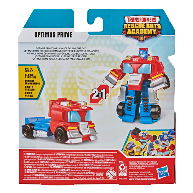 Hot! Transformers Rescue Bots Academy Optimus Prime Classic Hero
