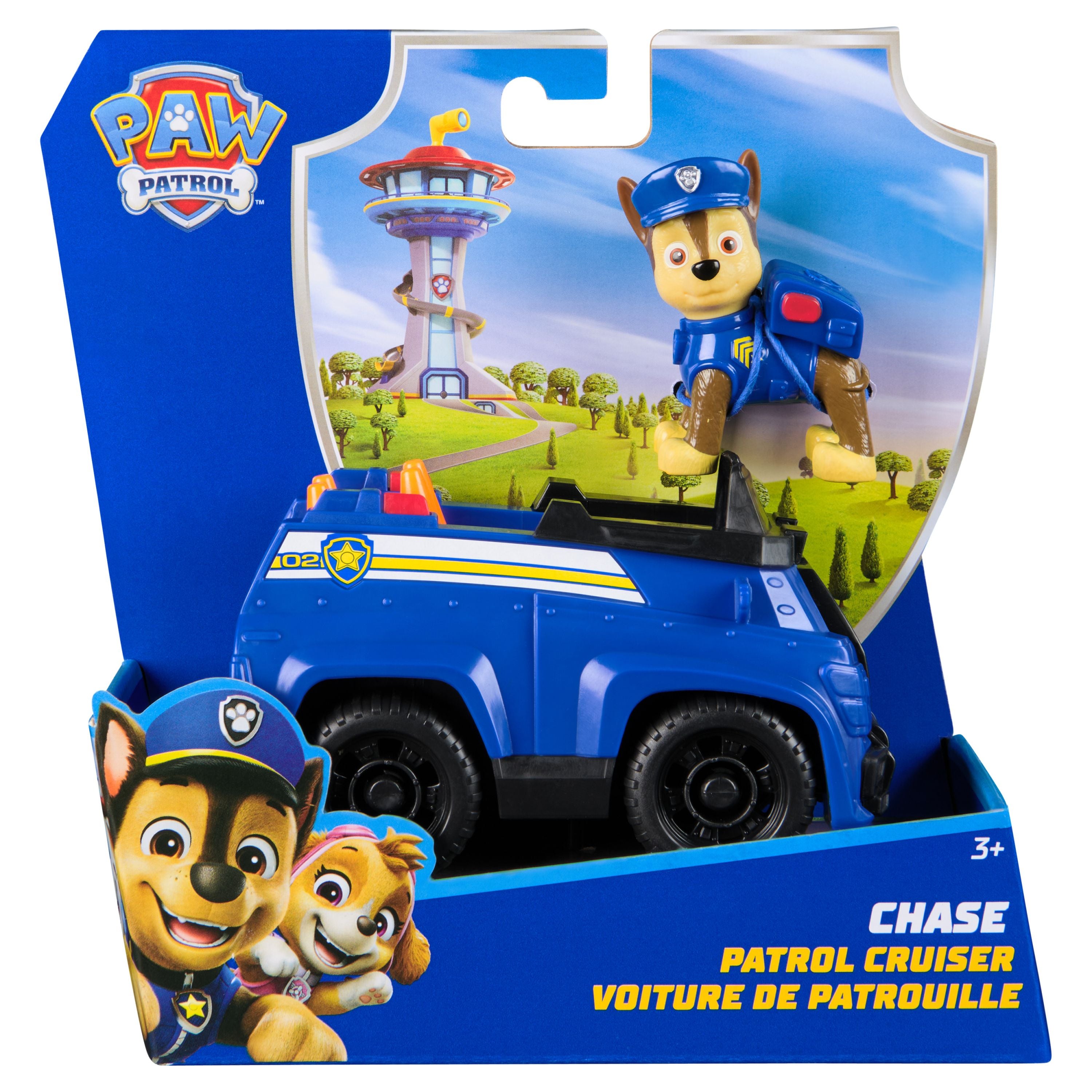 PAW Patrol Eco-Friendly Basic Rescue Police Vehicle - Chase