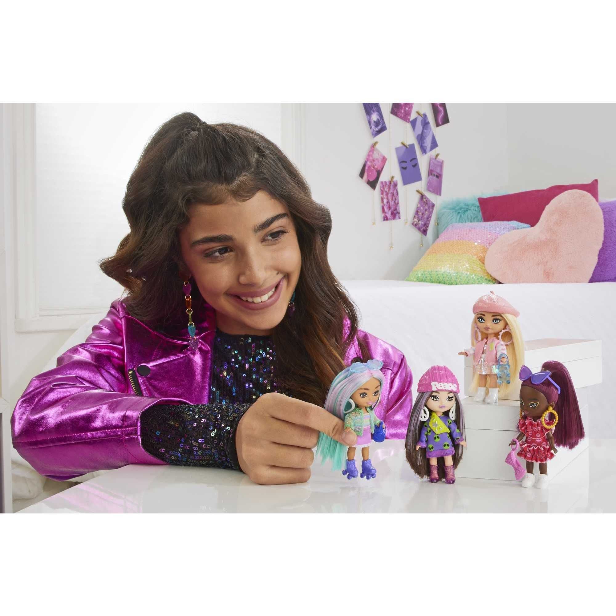 Hot Deal! Barbie Extra Miniature Dolls with Stunning Blue Hair