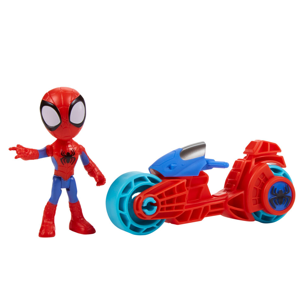 Marvel's Spidey and His Amazing Friends 4 - inch Action Figure with Cool Motorcycle Toy
