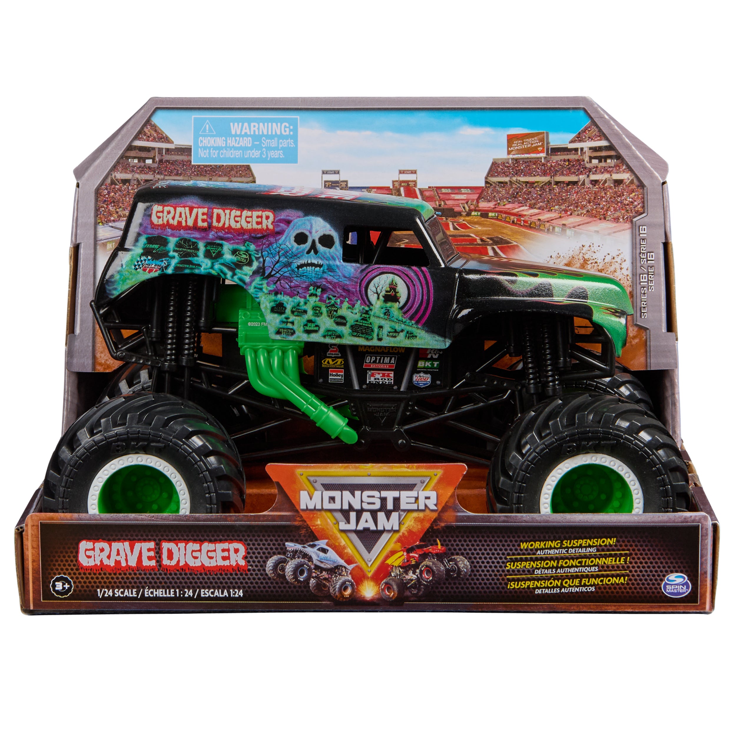 1:24 Scale Monster Jam Series 16 Die - Cast Grave Digger Monster Truck