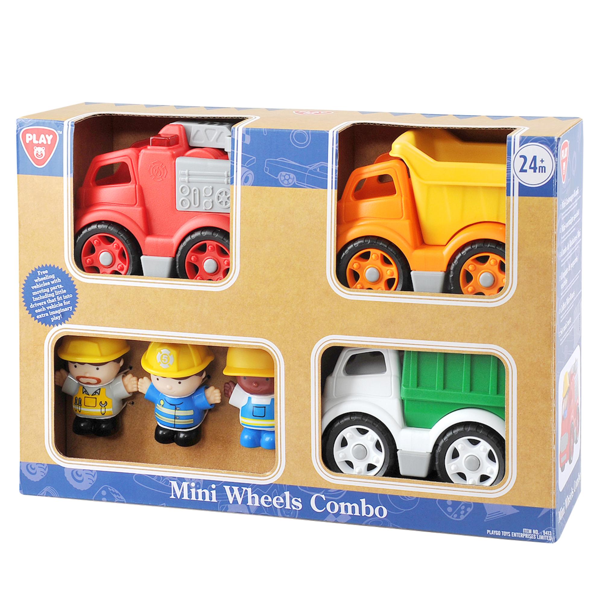 Playgo Mini Wheels Combo: Free - Wheeling Toy Set for Kids