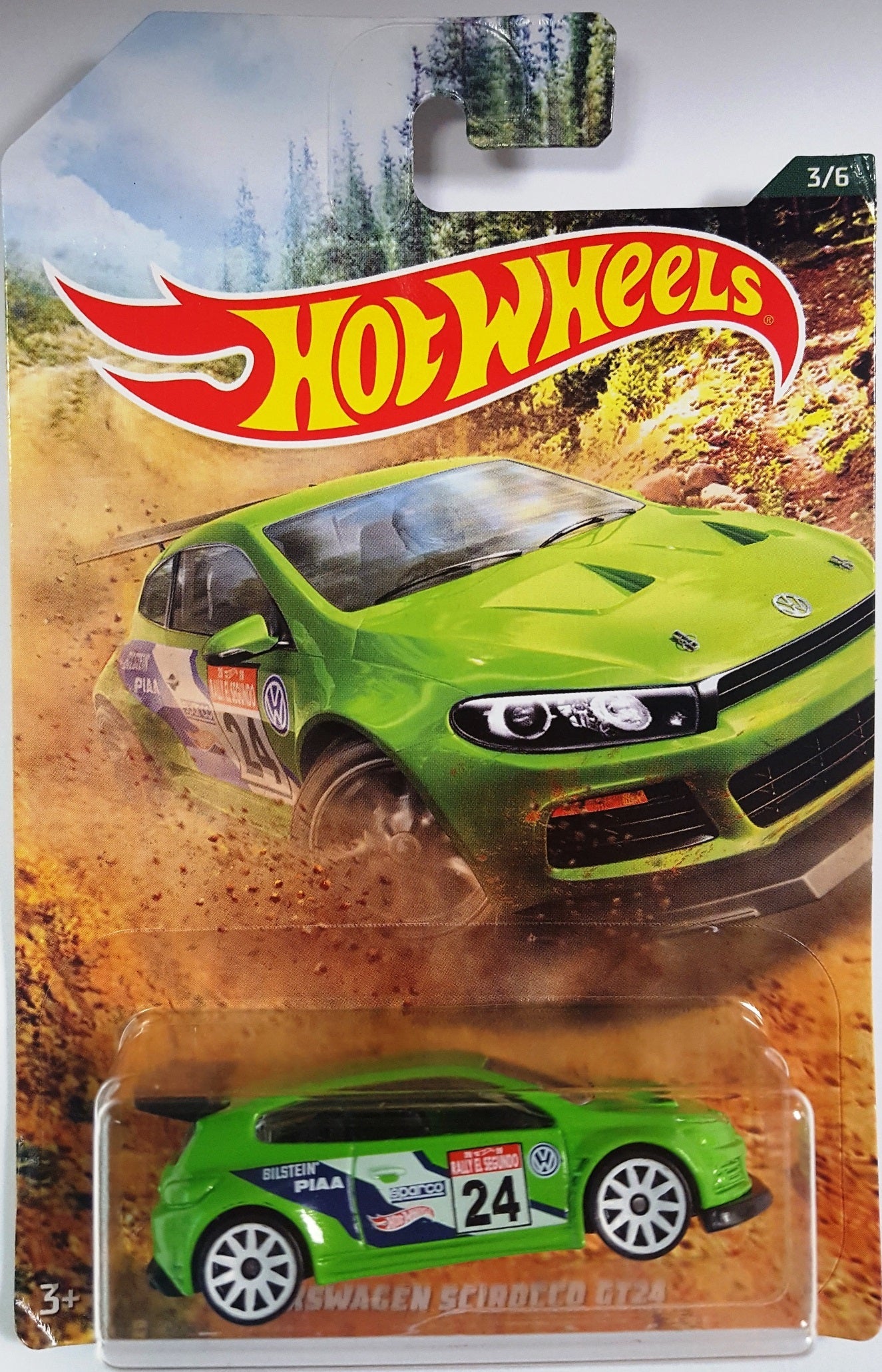 Hot Wheels Volkswagen Scirocco GT24 Backroad Rally Sport Car Kit - 1:64 Scale