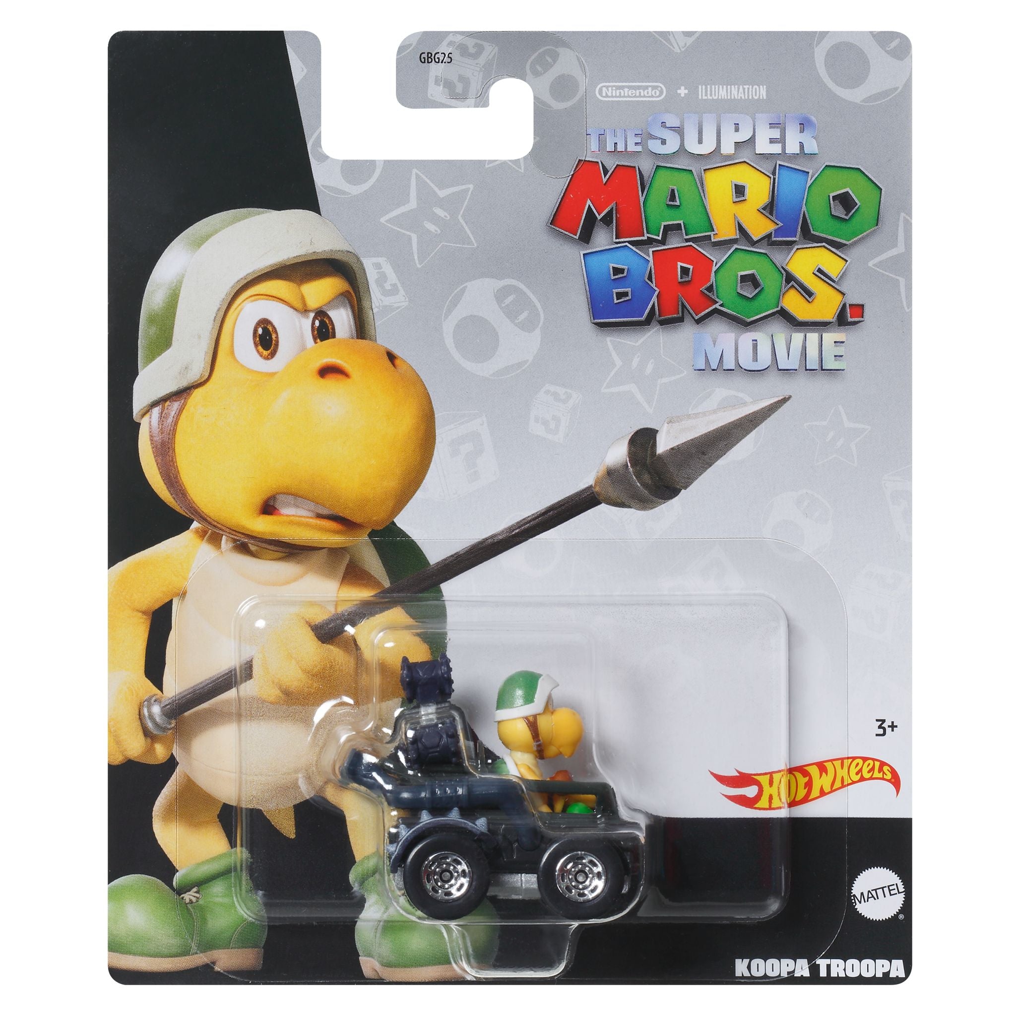 Hot Wheels 1:64 Scale Mario Kart Die - Cast: Super Mario Bros. Movie Koopa Troopa Replica - Great for Kids!