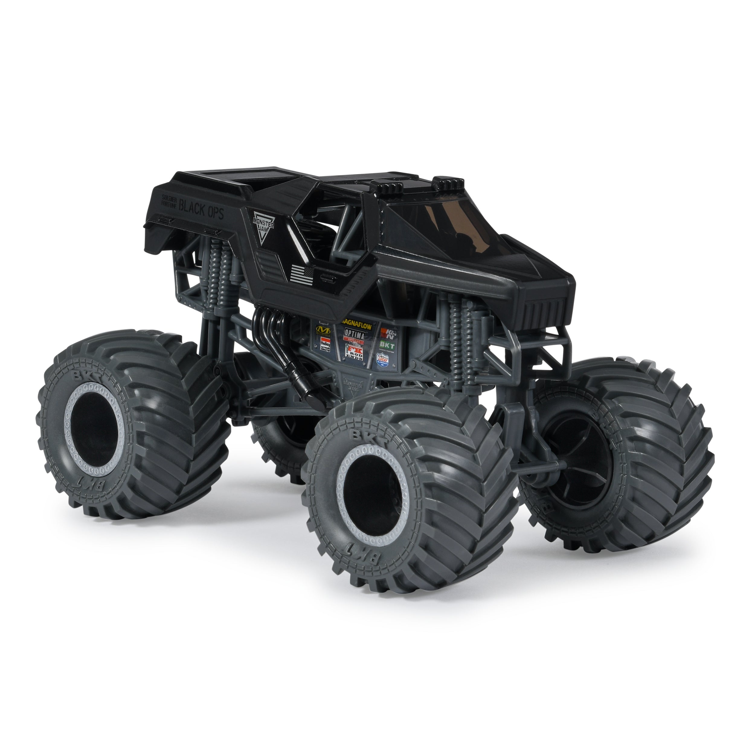 Hot Deal! Monster Jam 1:24 Scale Series 17 Solid Fortune Black Ops Die - Cast Monster Truck