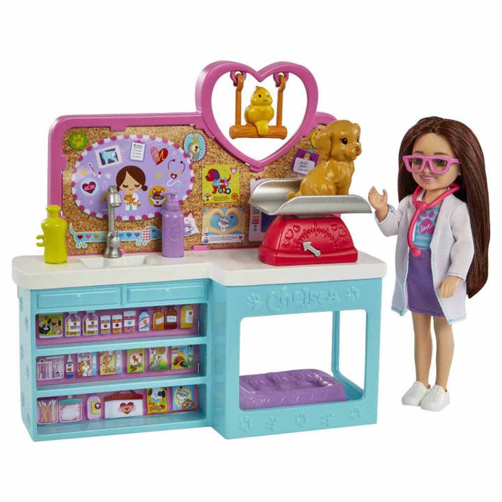 Hot Deal! Barbie Chelsea Pet Vet Doll and Playset for Creative Kids Aged 3+