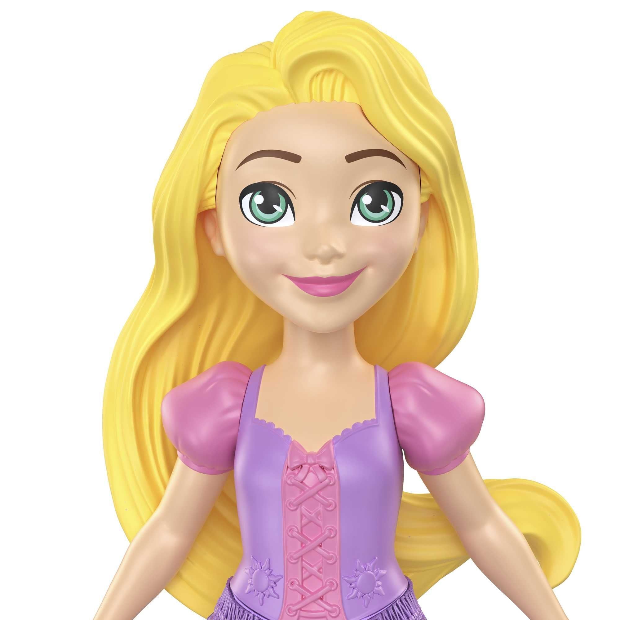Small, Poseable Disney Princess Doll - Rapunzel with Metallic Details