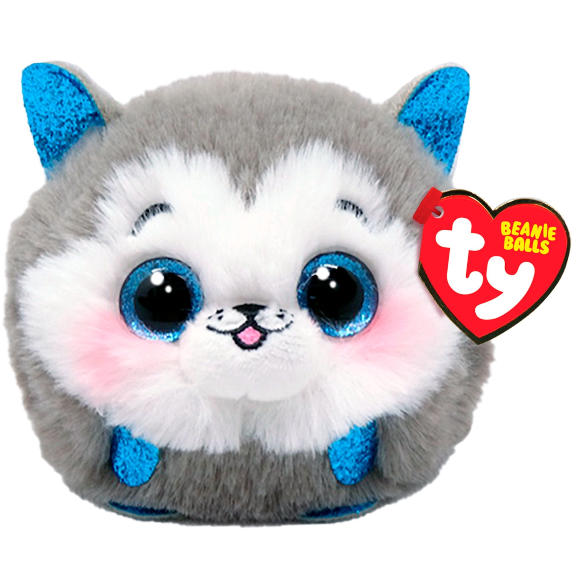 Hot Sale! Ty Beanie Ball - Adorable Slush Grey Husky Toy for All Occasions