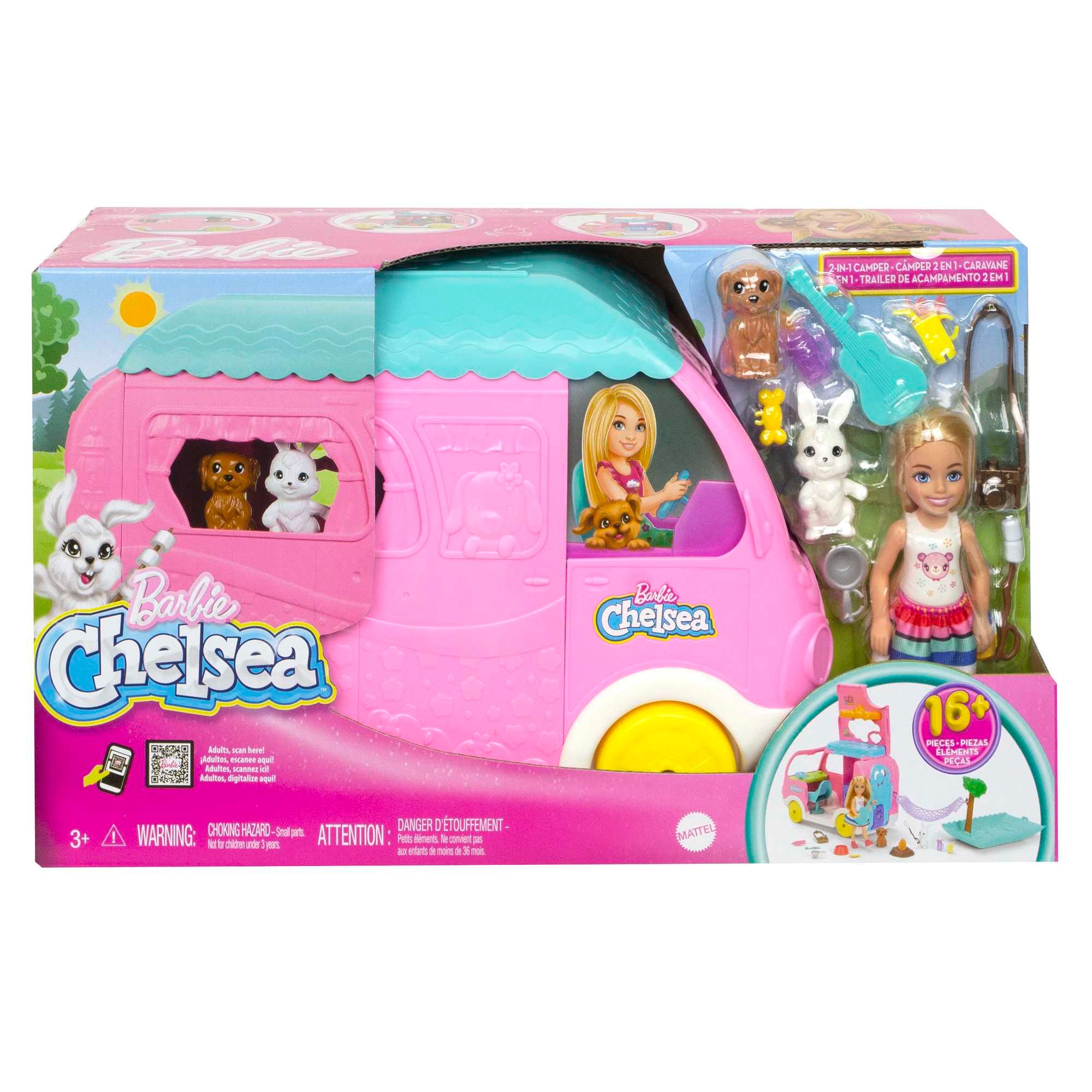 Barbie Chelsea's 2 - in - 1 Transformable Campervan for Kids' Adventures