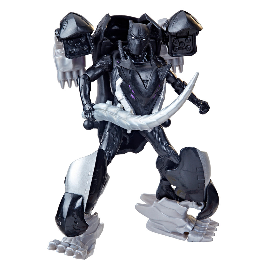 Hot! Marvel Mech Strike Black Panther Sabre Claw Mechasaur Action Figure