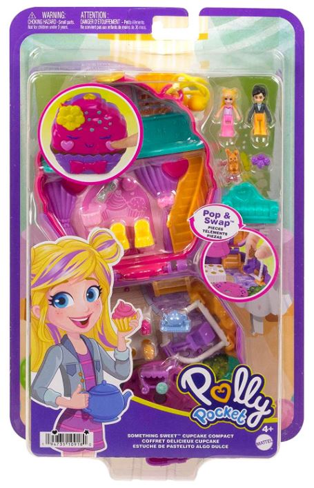 Hot! Polly Pocket Sweet Cupcake Compact Toy