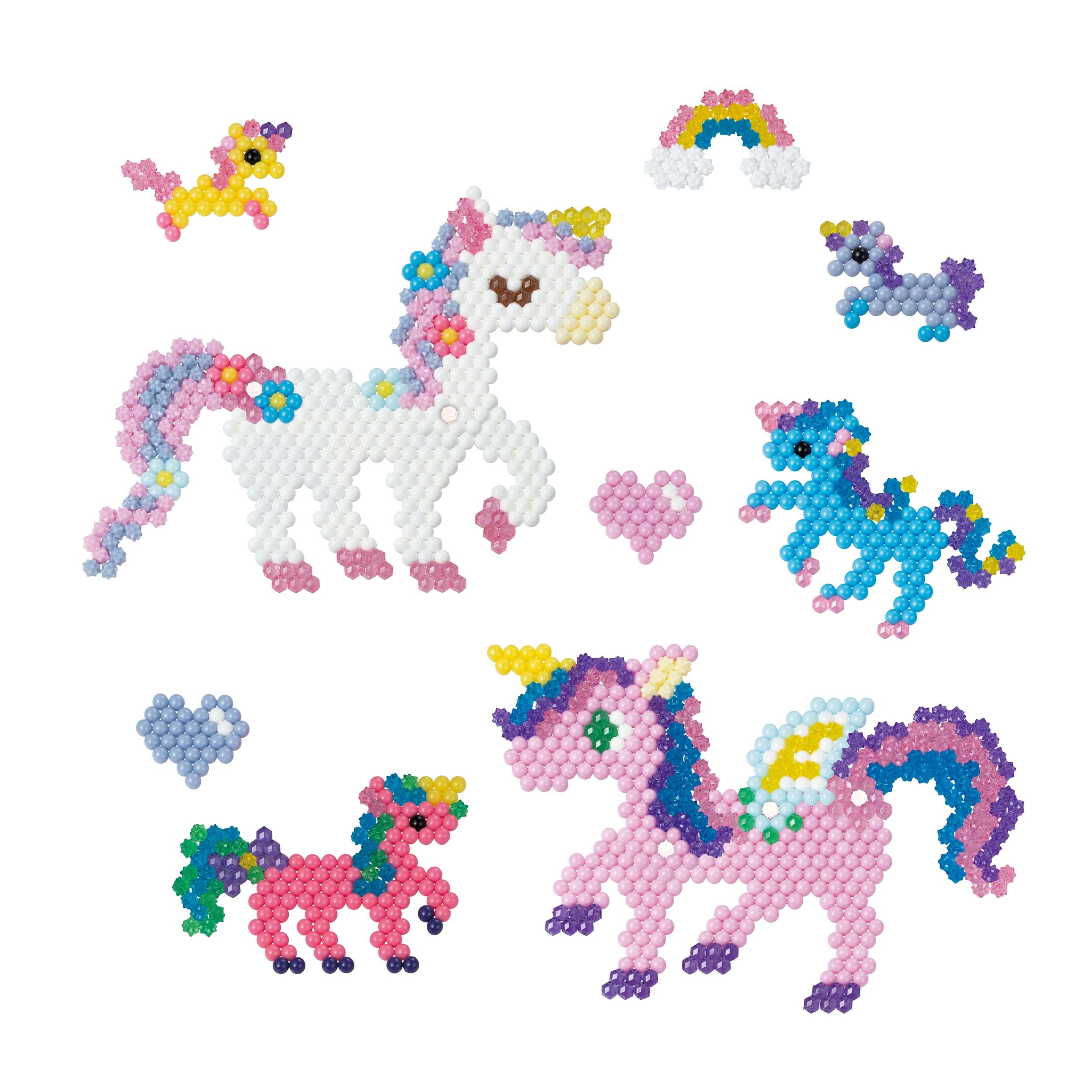 Hot Deal! Complete Aquabeads Mystic Unicorn Craft Set with 1500 Beads in 24 Colors