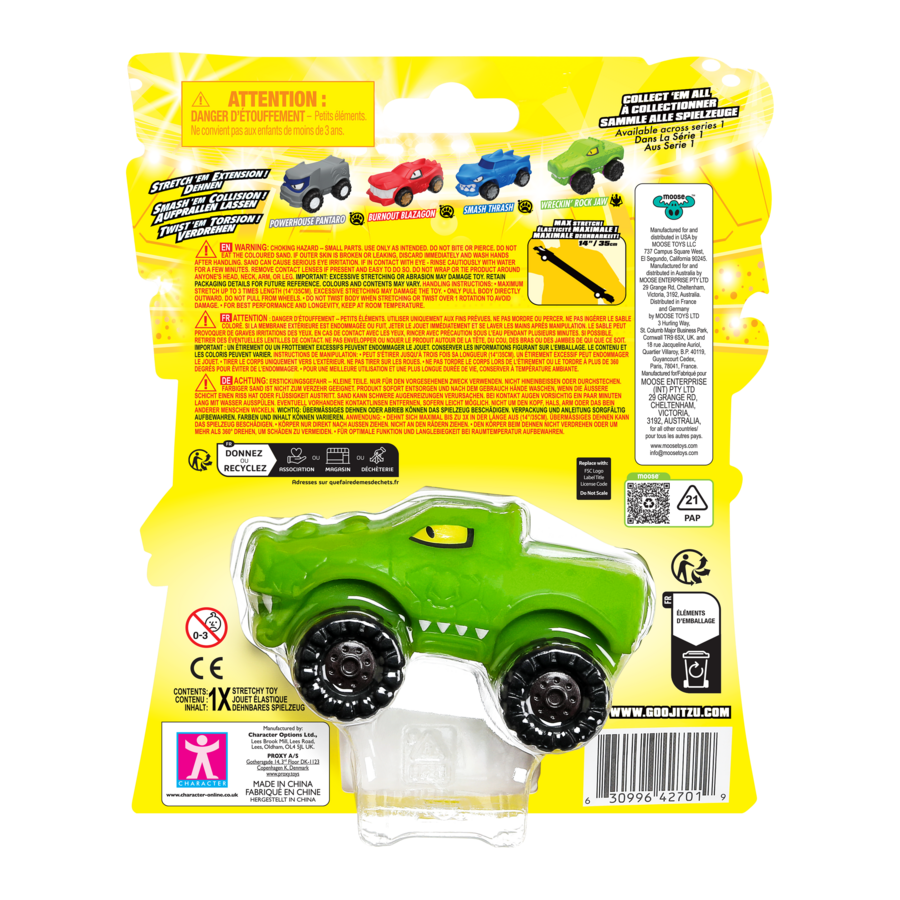 Get the Gooey Fun! Heroes Of Goo Jit Zu Goo Mobiles - Wreckin' Rock Jaw Toy Vehicles