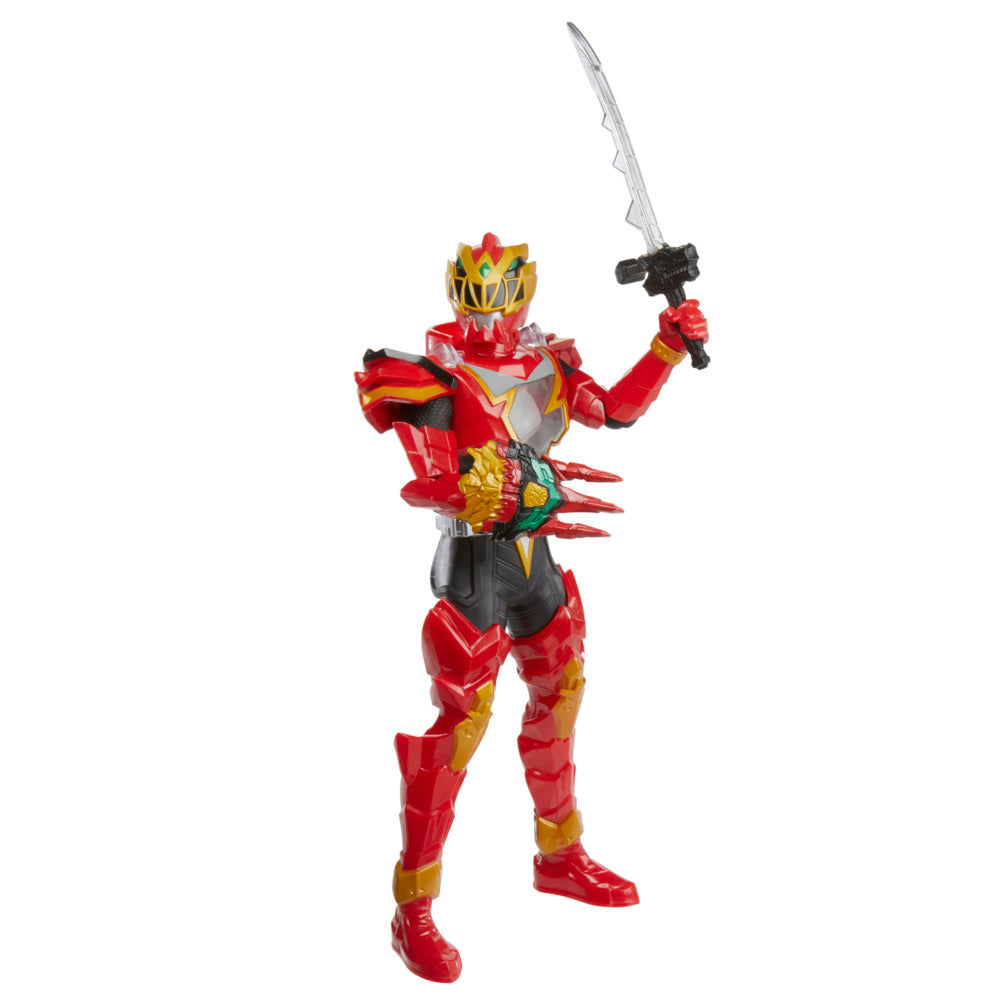 Hasbro 12-Inch Power Rangers Dino Fury Spiral Strike Electronic Red Ranger Figure