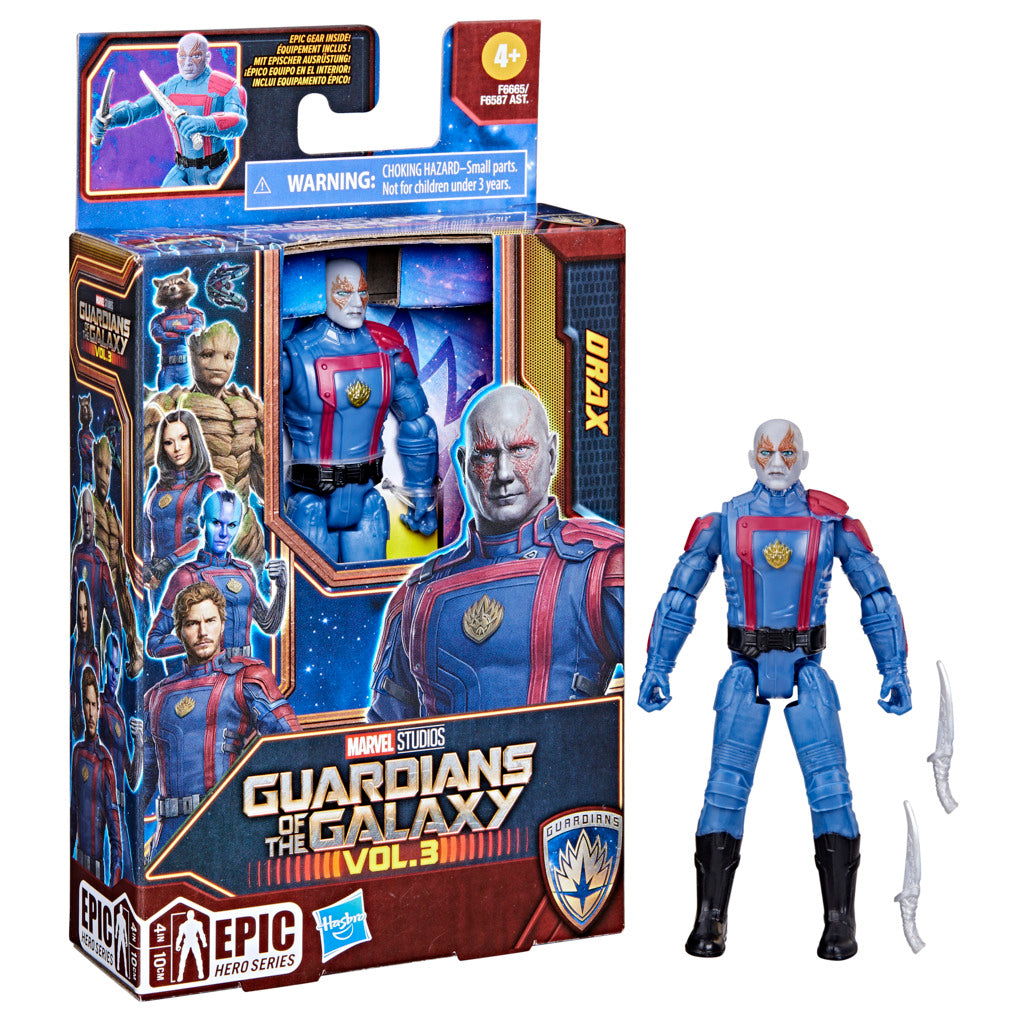 Hot Deal! Marvel Guardians Of The Galaxy Vol.3 Epic Hero Series Drax Action Figure