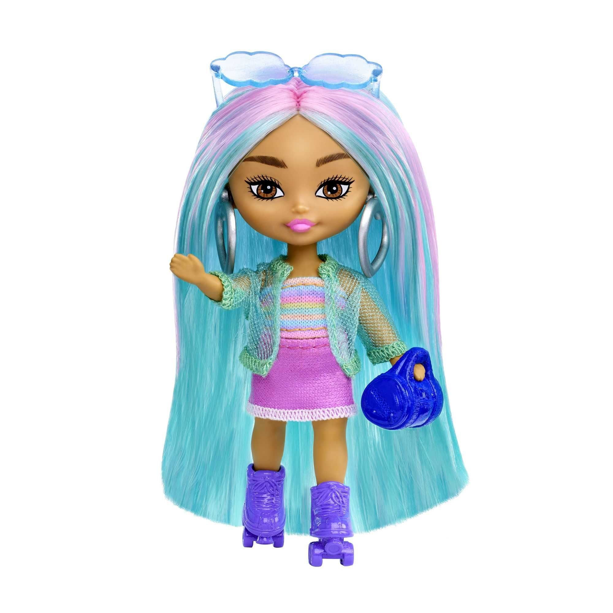 Hot Deal! Barbie Extra Miniature Dolls with Stunning Blue Hair