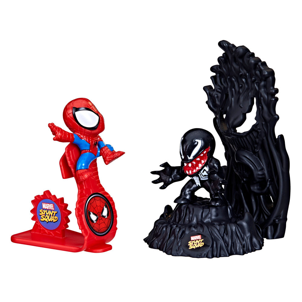 Marvel Stunt Squad: Exciting Spider - Man vs Venom Action Figure Set