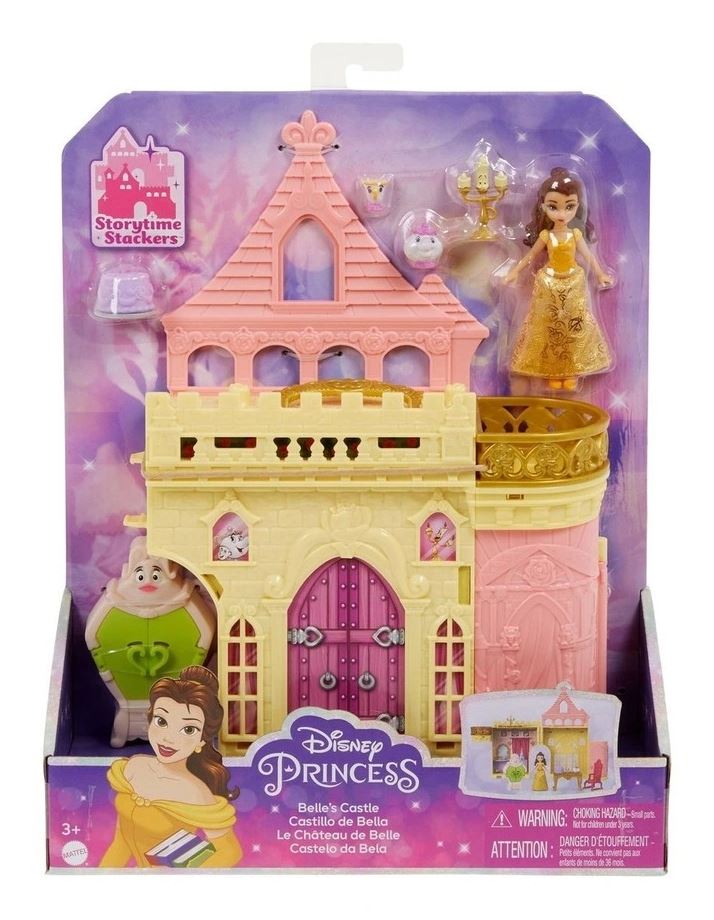 Hot Deal! Disney Princess Belle's Castle Storytime Stackable Playset for Kids