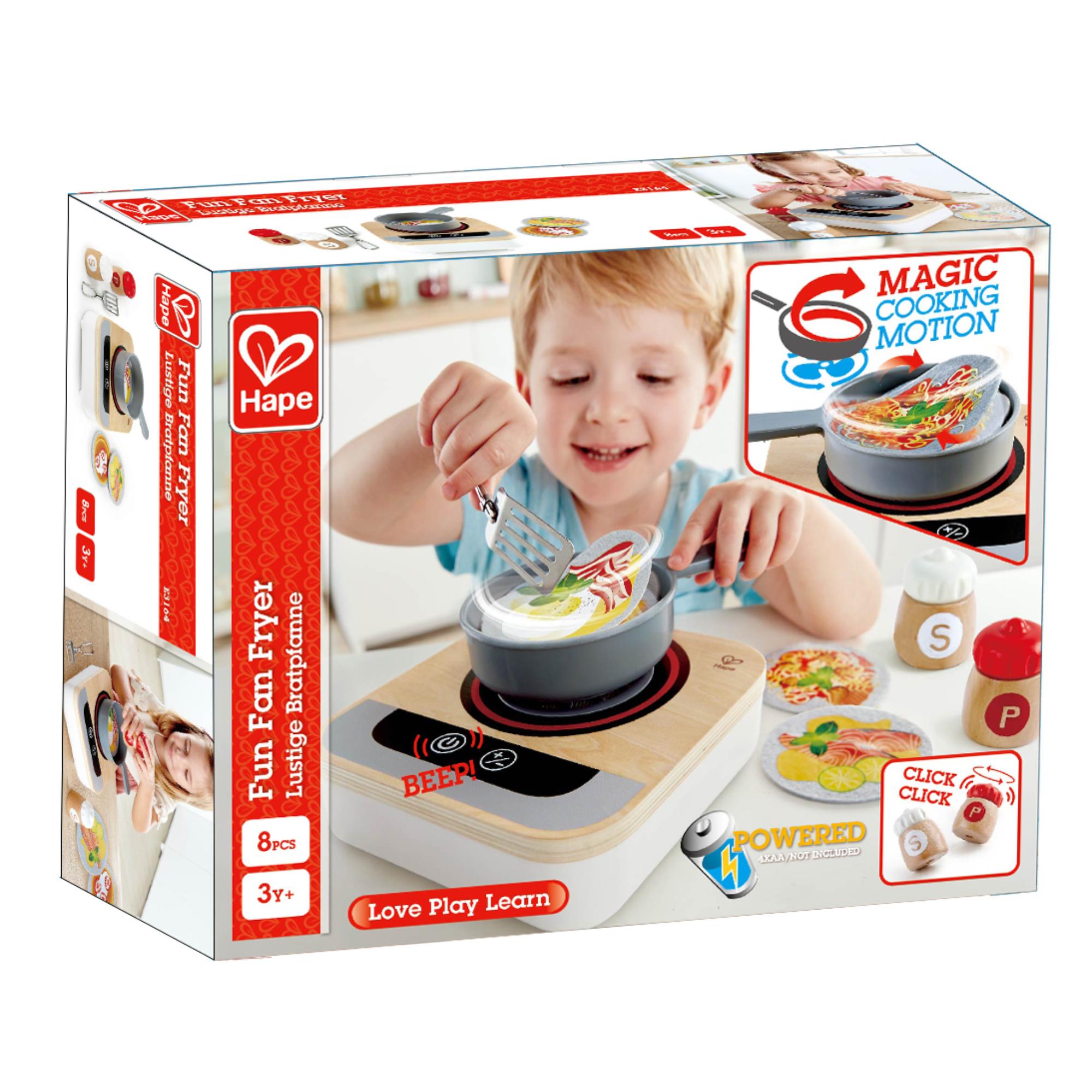 Hape Interactive Fun Stove and Fryer Toy Set for Kids