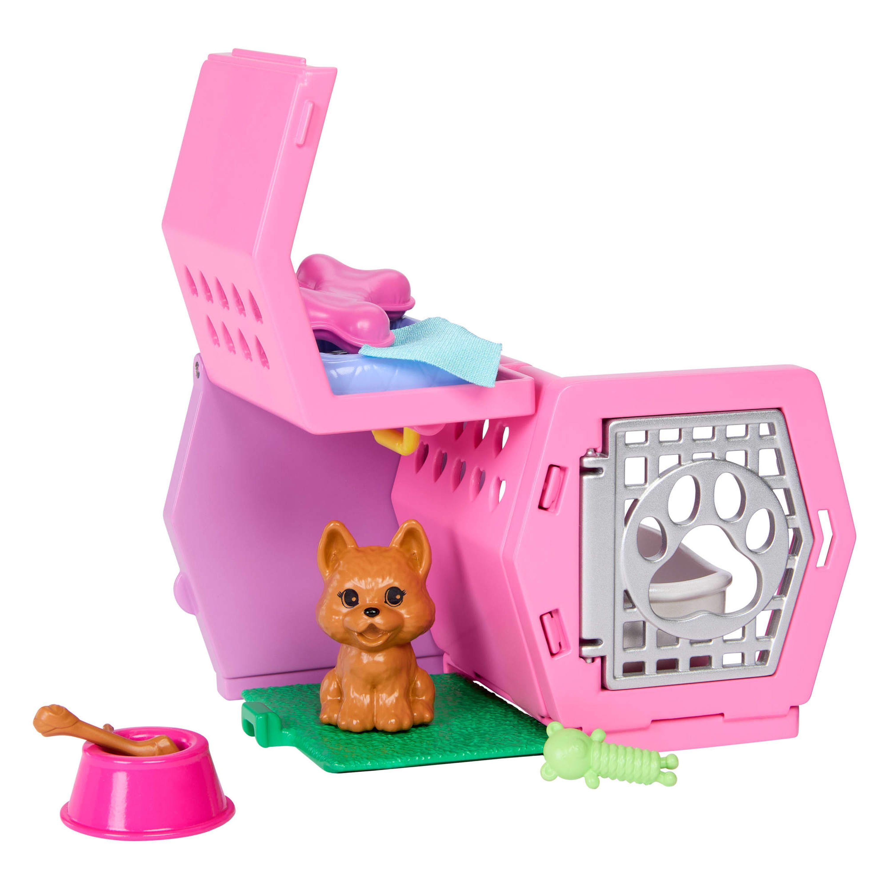 Barbie Chelsea Puppy Carrier Doll Set with Play Accessories