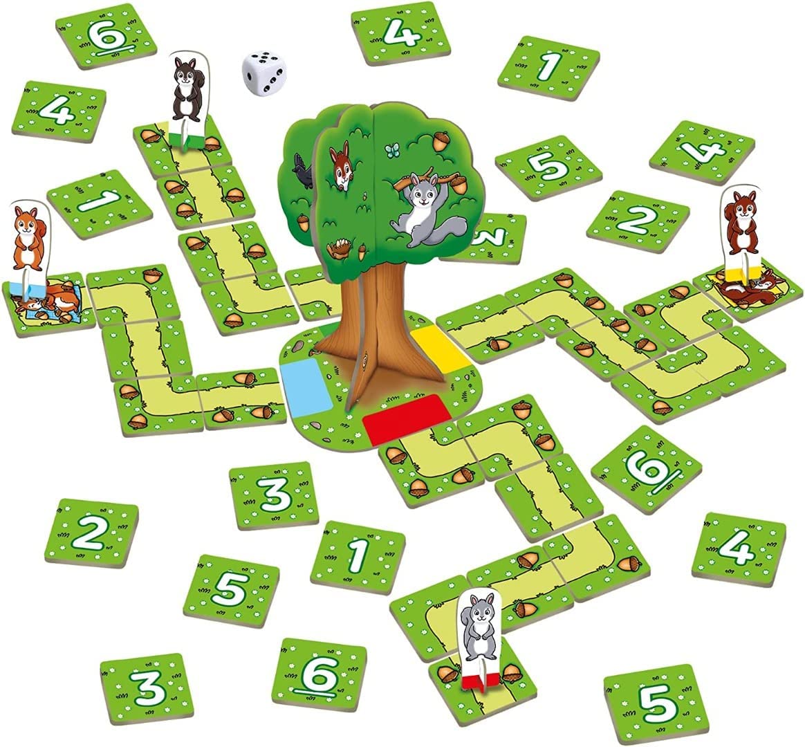 Orchard Toys Nutty Numbers - Fun Learning Game for Kids 4+