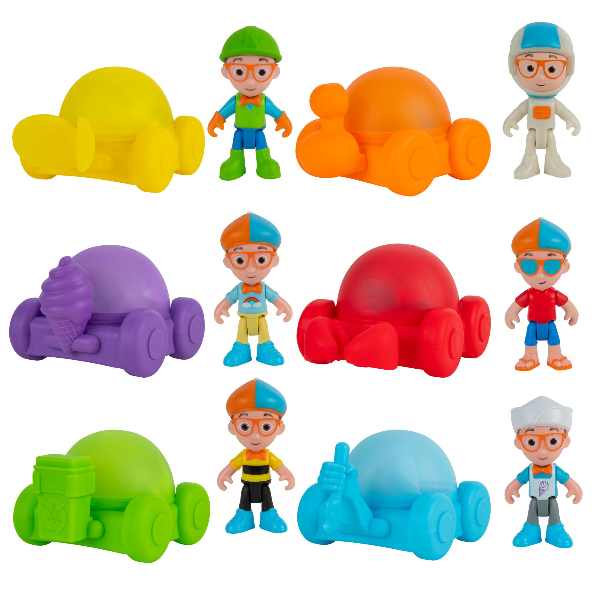 Blippi Mystery Blippimobile Figures - Assorted Styles, Great Surprise!