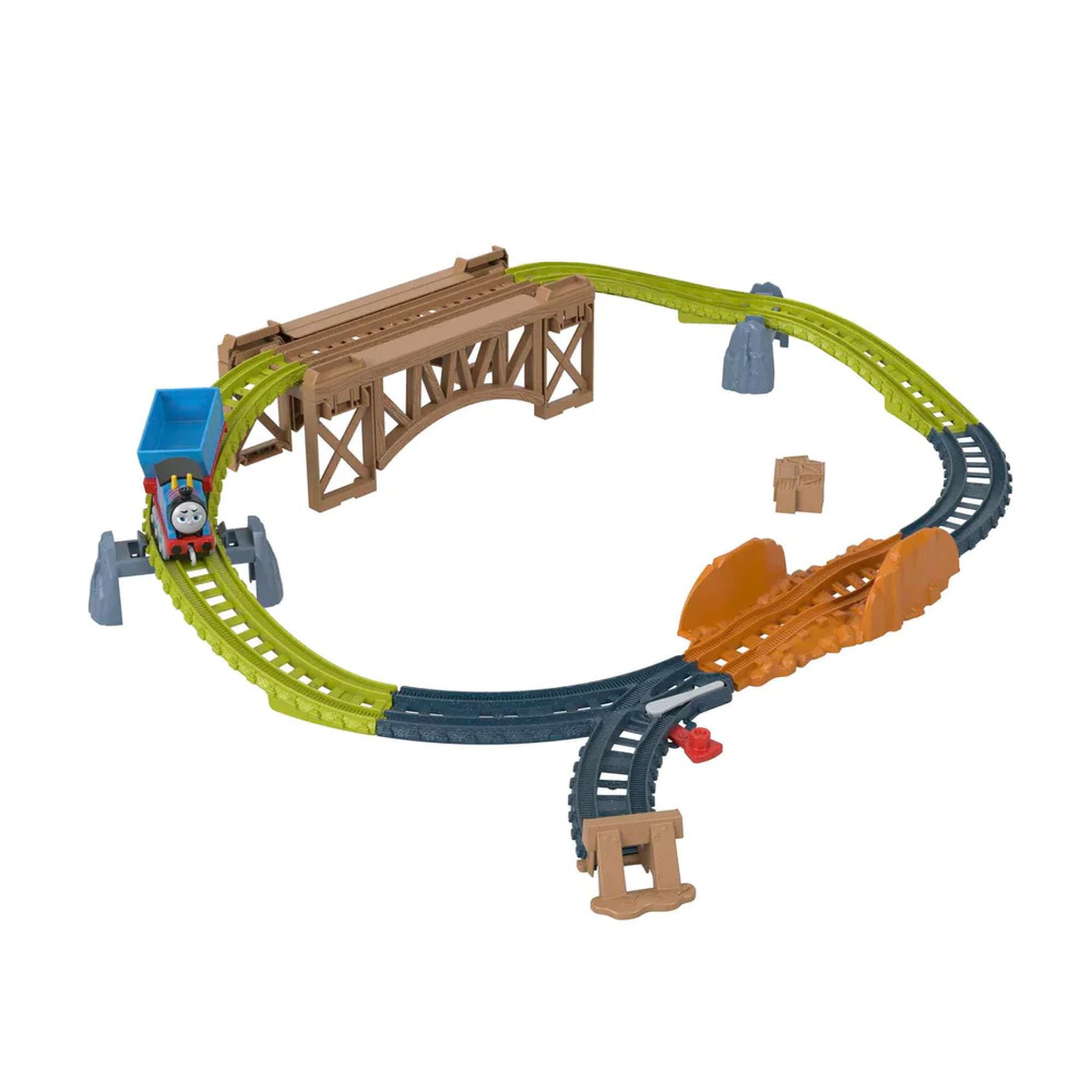 Fisher-Price Thomas & Friends Push Along Wooden Bridge Delivery Set - Great Deal for Preschool Train Play