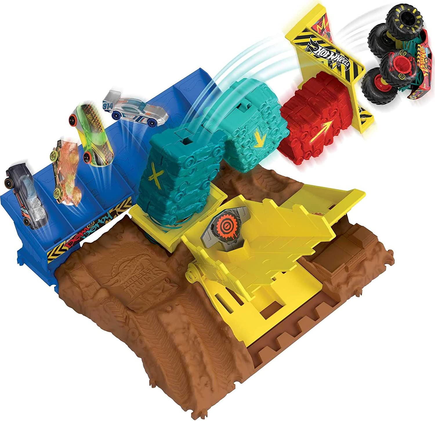 Hot Wheels Monster Truck Arena Smashers: Car Jump Challenge Playset - Epic Fun!