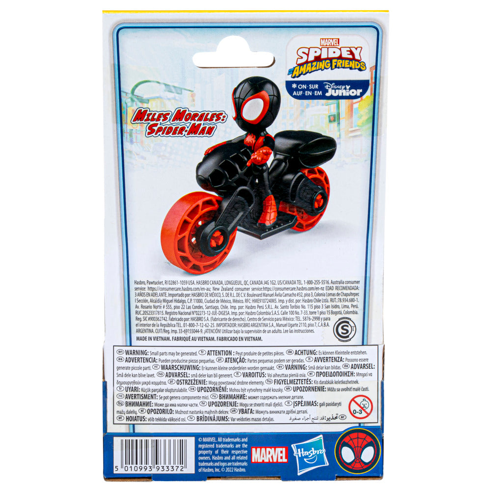 Marvel's Spidey and His Amazing Friends - Miles & Cool Motorcycle Toy Set