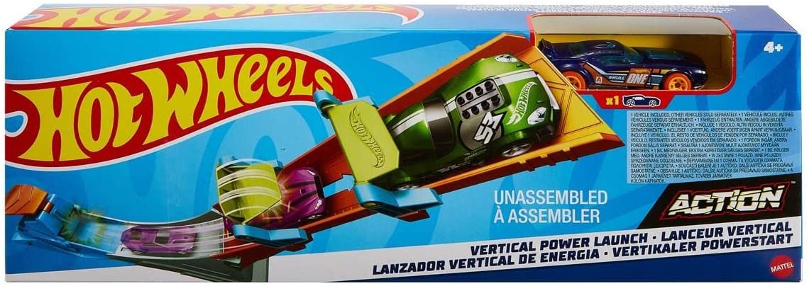 Hot Wheels Classic Vertical Power Launch Action Stunt Set