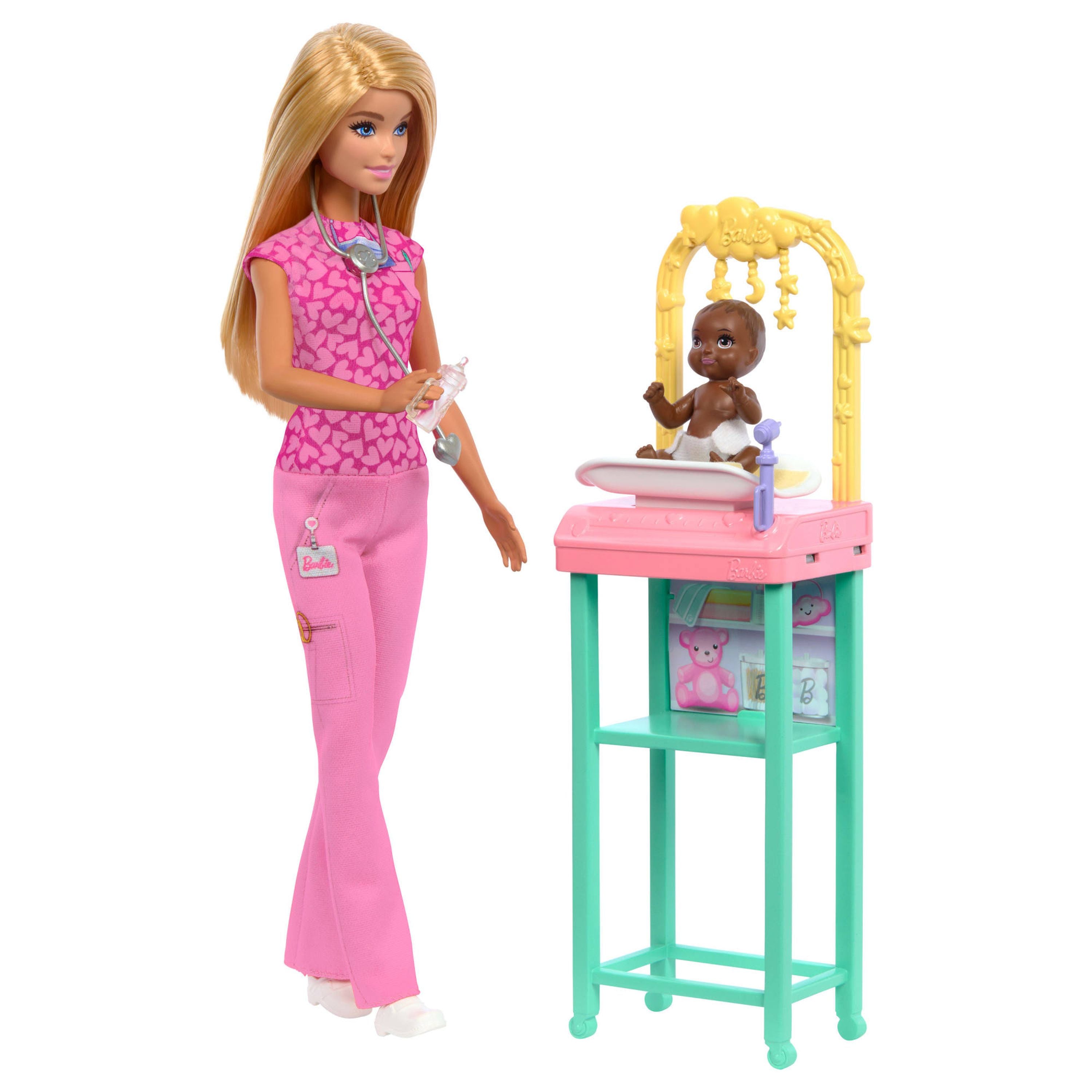 Barbie Blonde Baby Doctor Doll Playset - Inspiring Career Exploration