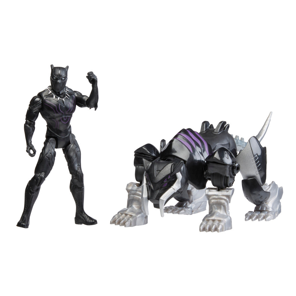 Hot! Marvel Mech Strike Black Panther Sabre Claw Mechasaur Action Figure