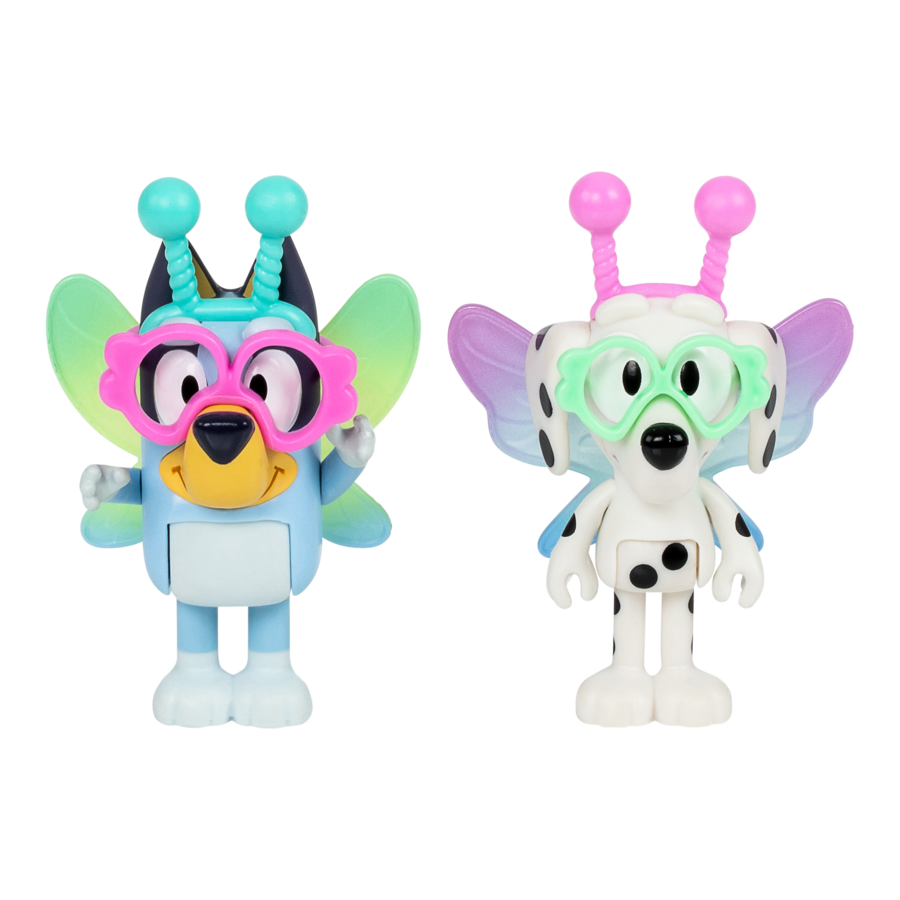 Hot Sale! 2-Pack Bluey Season 10 Alien Figures - Bluey & Chloe
