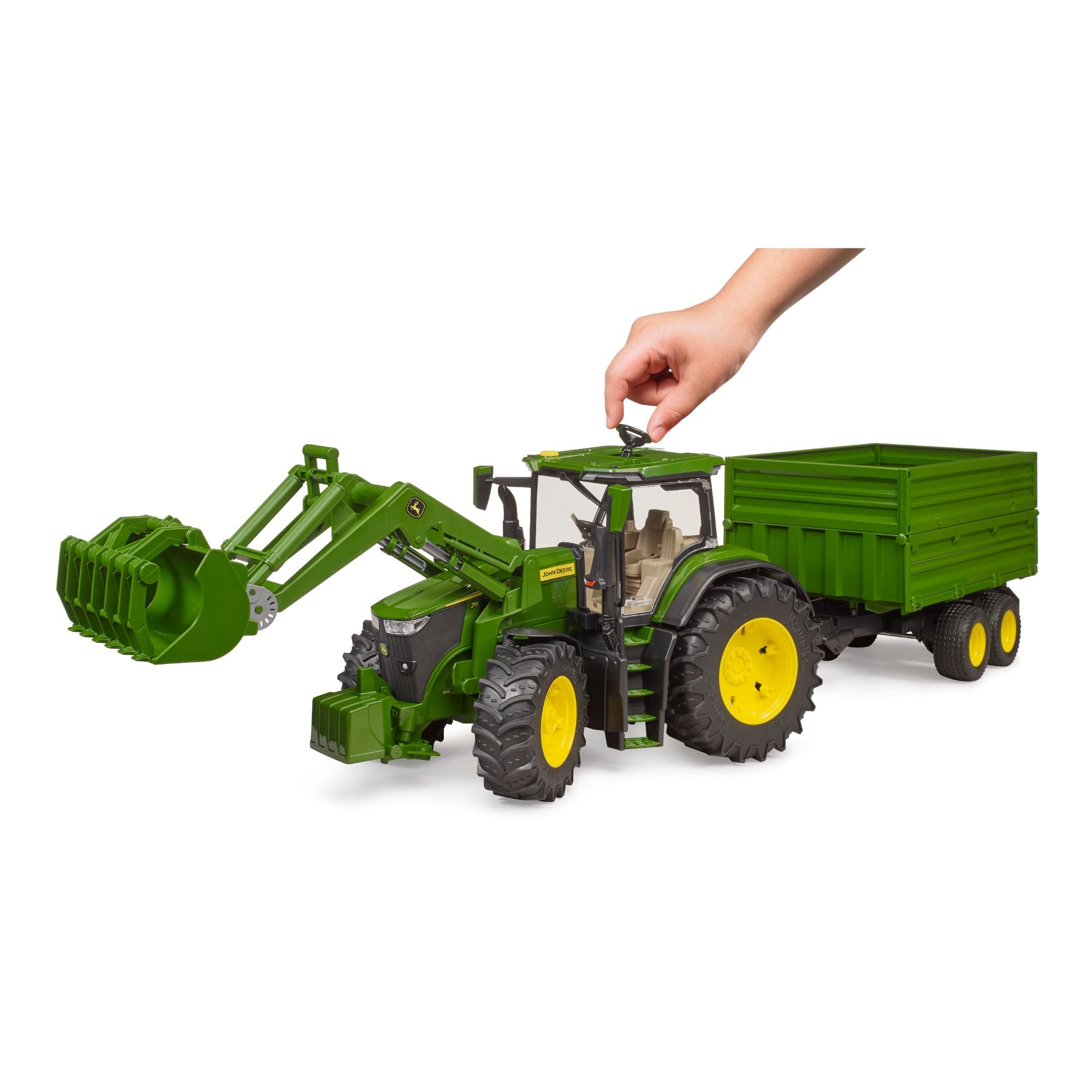 Hot Sale! John Deere 7R 350 Tractor Set with Front Loader and Tipping Trailer