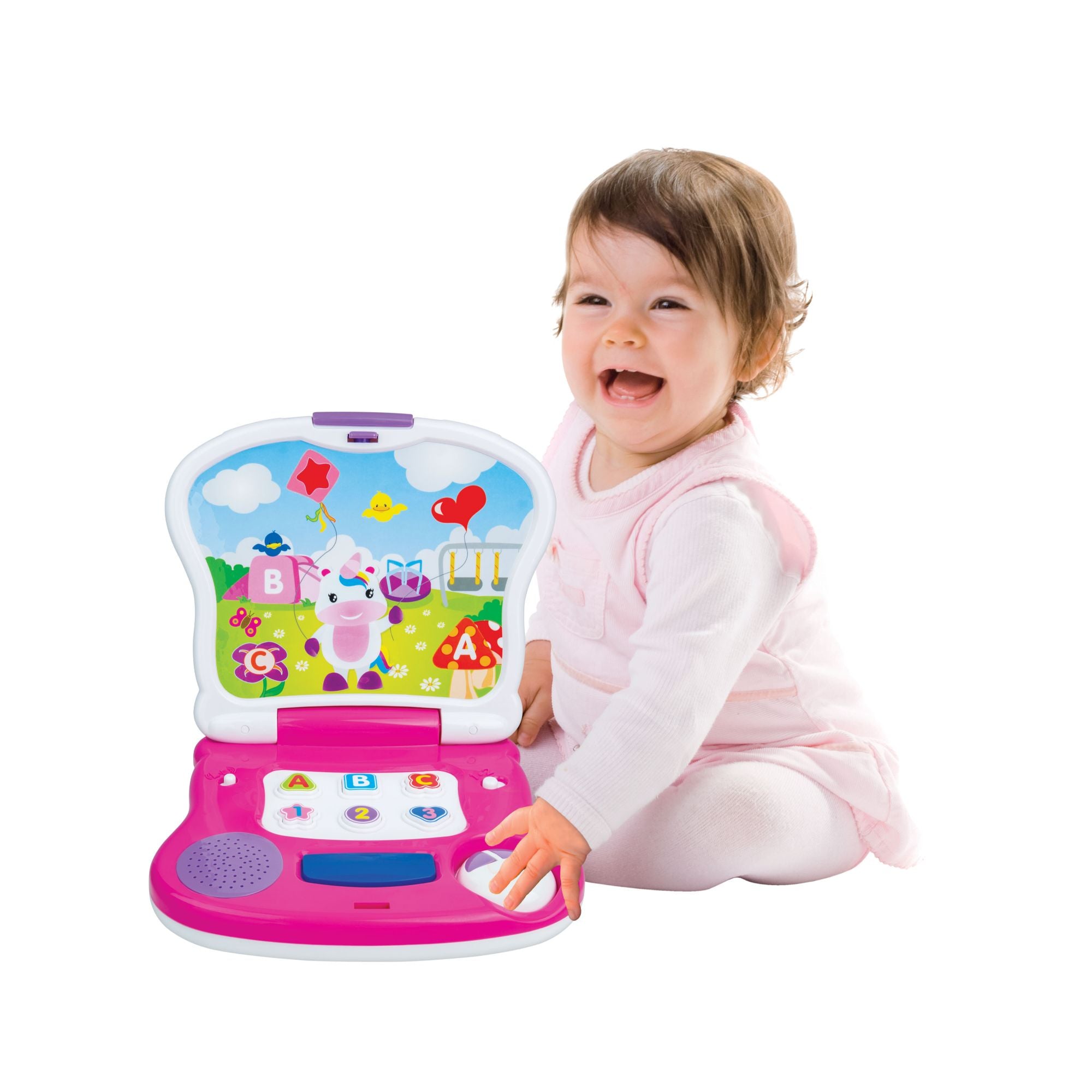 Hot Sale! Winfun Junior Unicorn-themed Learning Laptop for Early Education