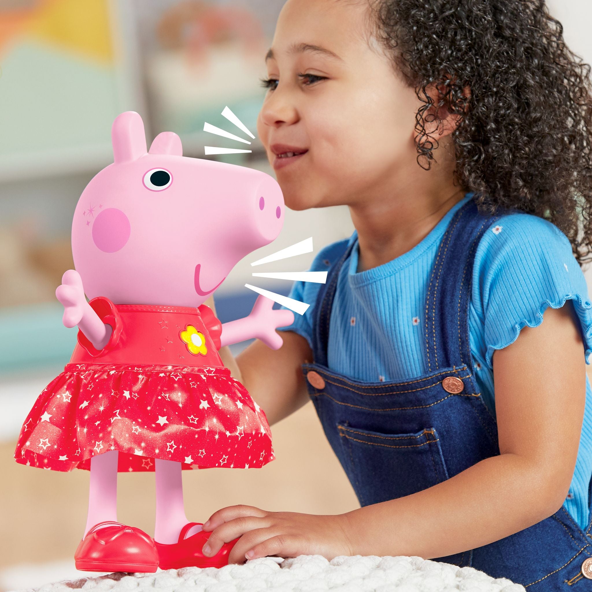 Hot Deal! Interactive 12 - inch Peppa Pig Doll for Peppa Fans - Peppa's Muddy Puddles Party