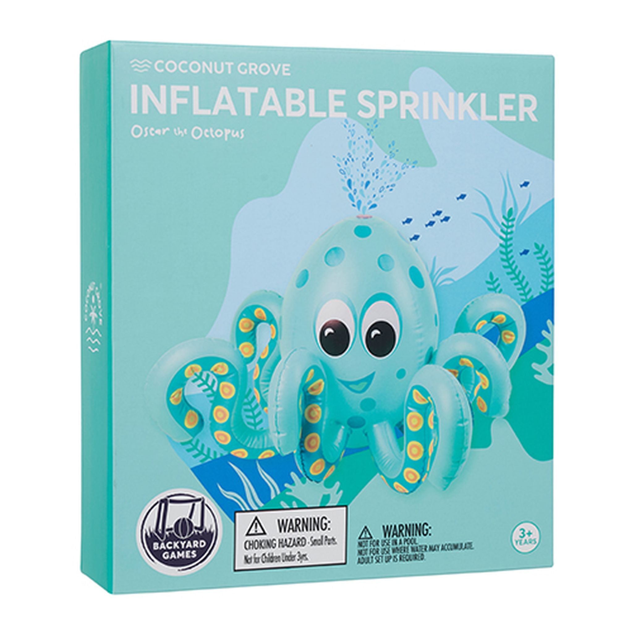 Oscar The Octopus - Coconut Grove Inflatable Sprinkler for Outdoor Summer Fun