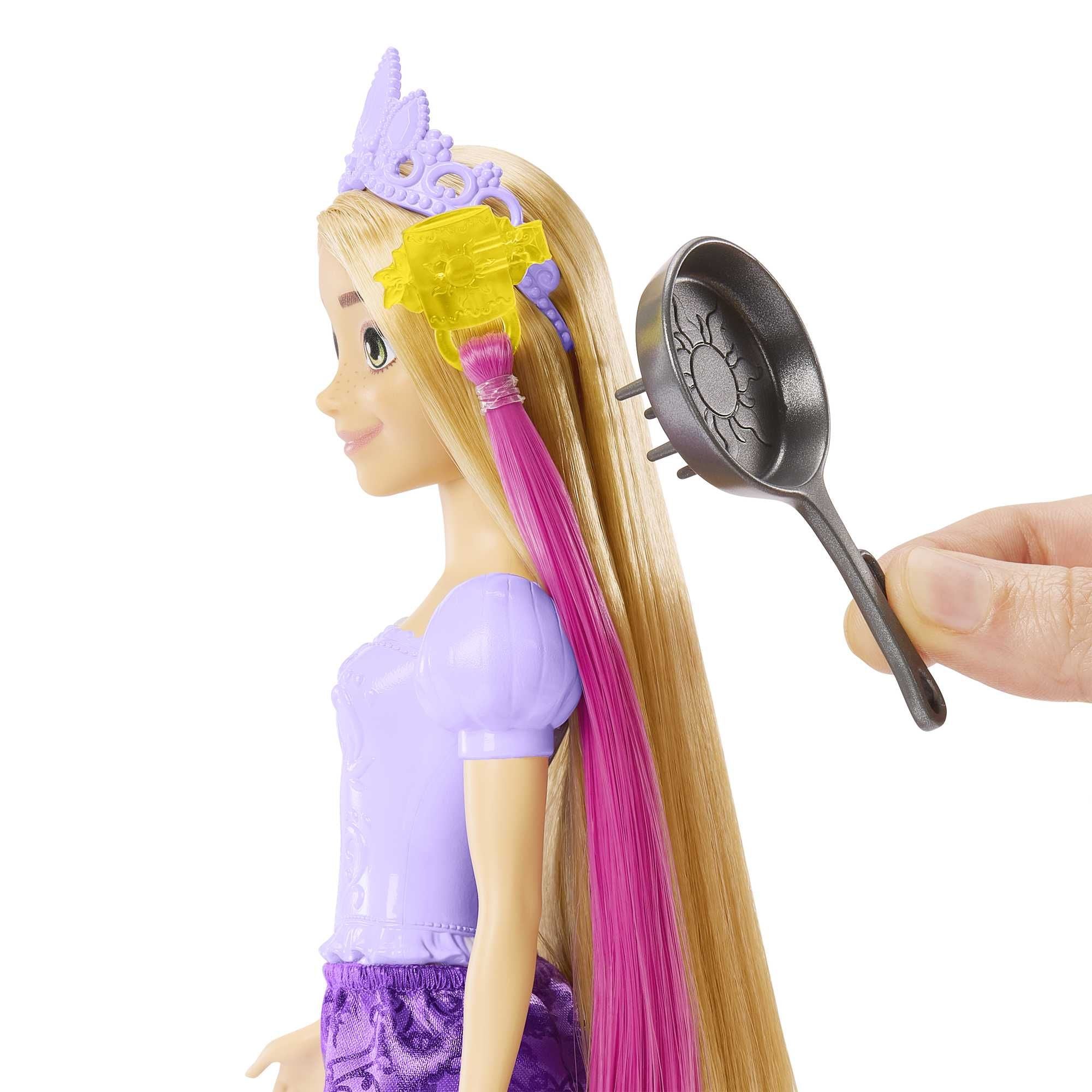 Hot Deal! Disney Princess Rapunzel Feature Doll with Long Stylable Hair and Accessories