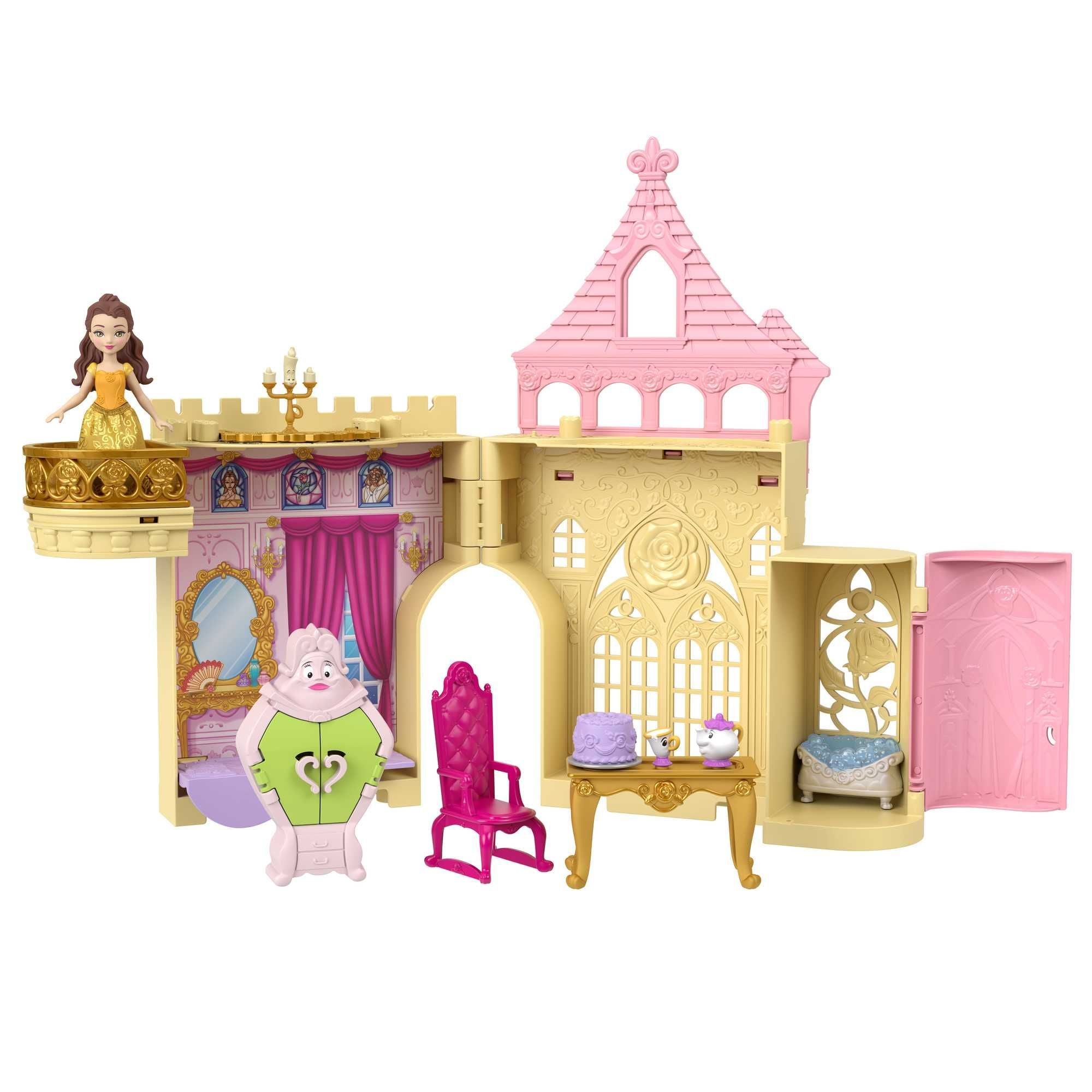 Hot Deal! Disney Princess Belle's Castle Storytime Stackable Playset for Kids