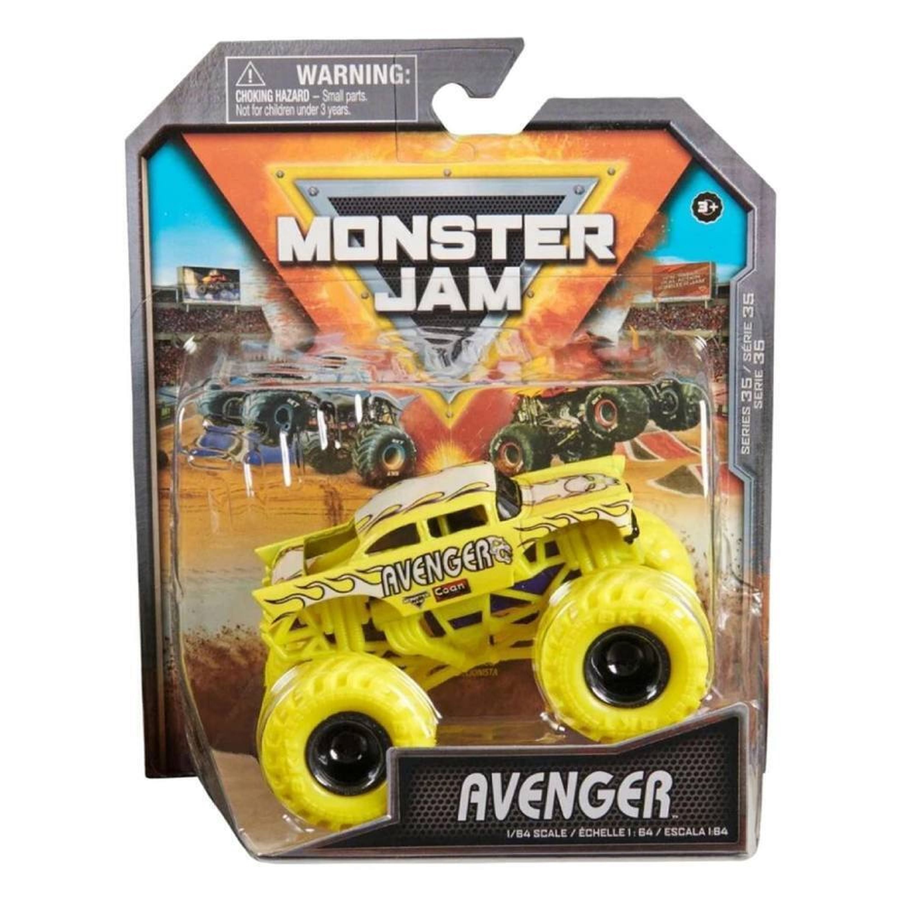 1:64 Scale Monster Jam Series 35 Avenger Die - Cast Monster Truck