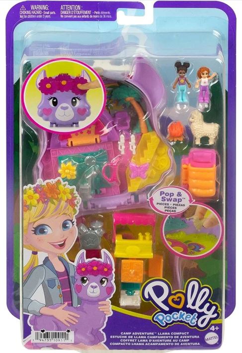 Adorable Polly Pocket Llama Compact for Camp Adventure Fun
