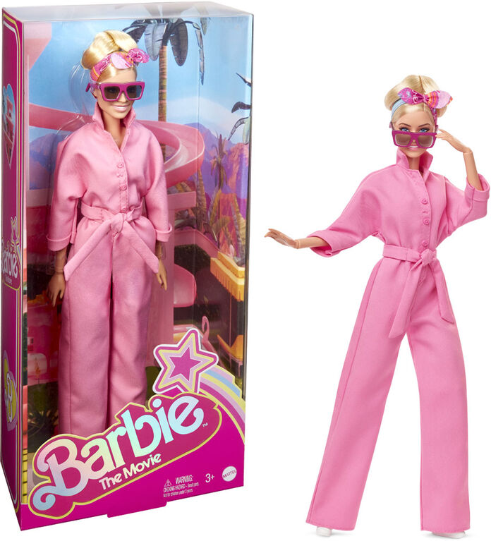 Hot! Collectible Barbie Doll Inspired by Margot Robbie in Barbie The Movie in Pink Boiler Suit