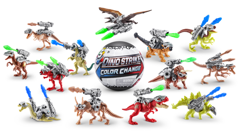 ZURU 5 Surprise: Color - Changing Dino Battle Set