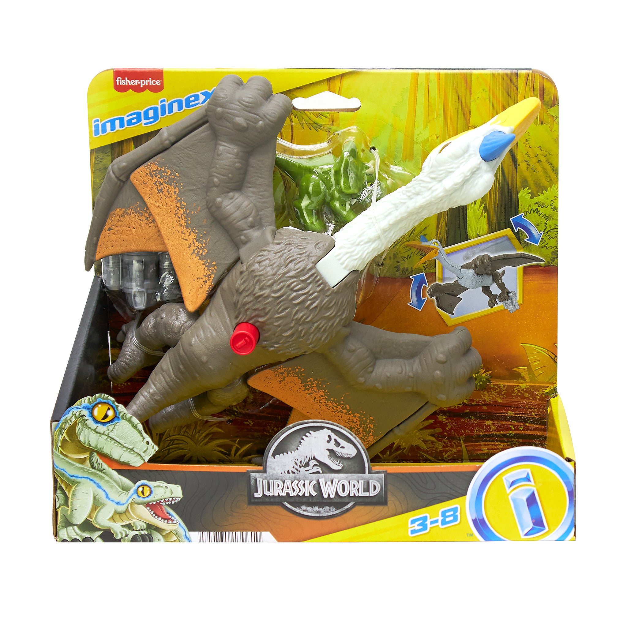 Hot Deal! Fisher-Price Imaginext Jurassic World Soaring Quetzal Dinosaur Toy for Preschoolers