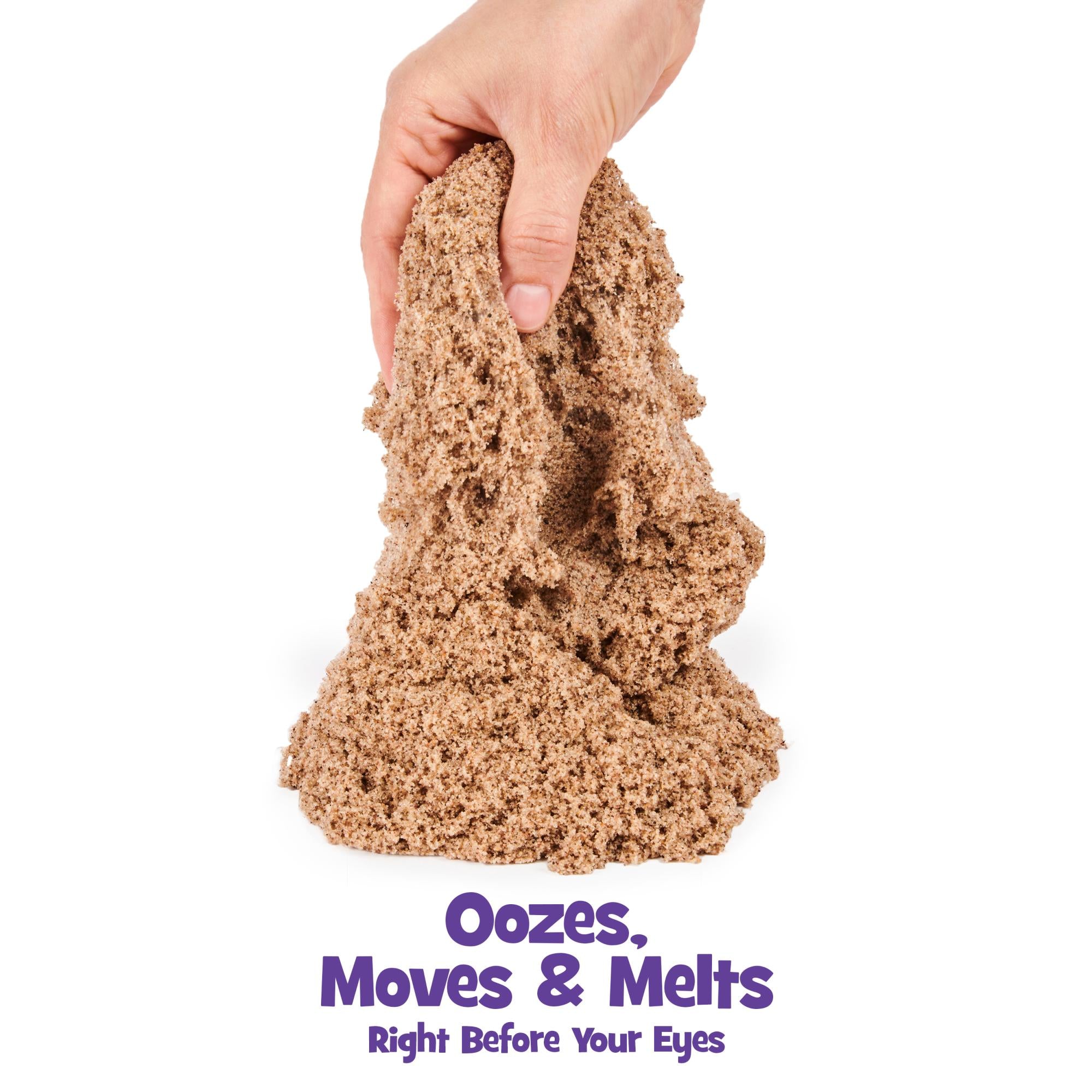 Brown Original Kinetic Sand - Moldable & Fun!