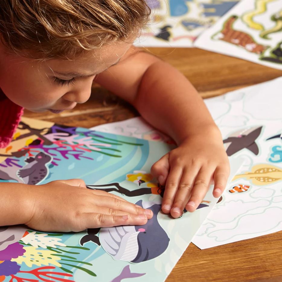 Melissa & Doug Reusable Sticker Pad - Interactive Habitats with Over 150 Stickers