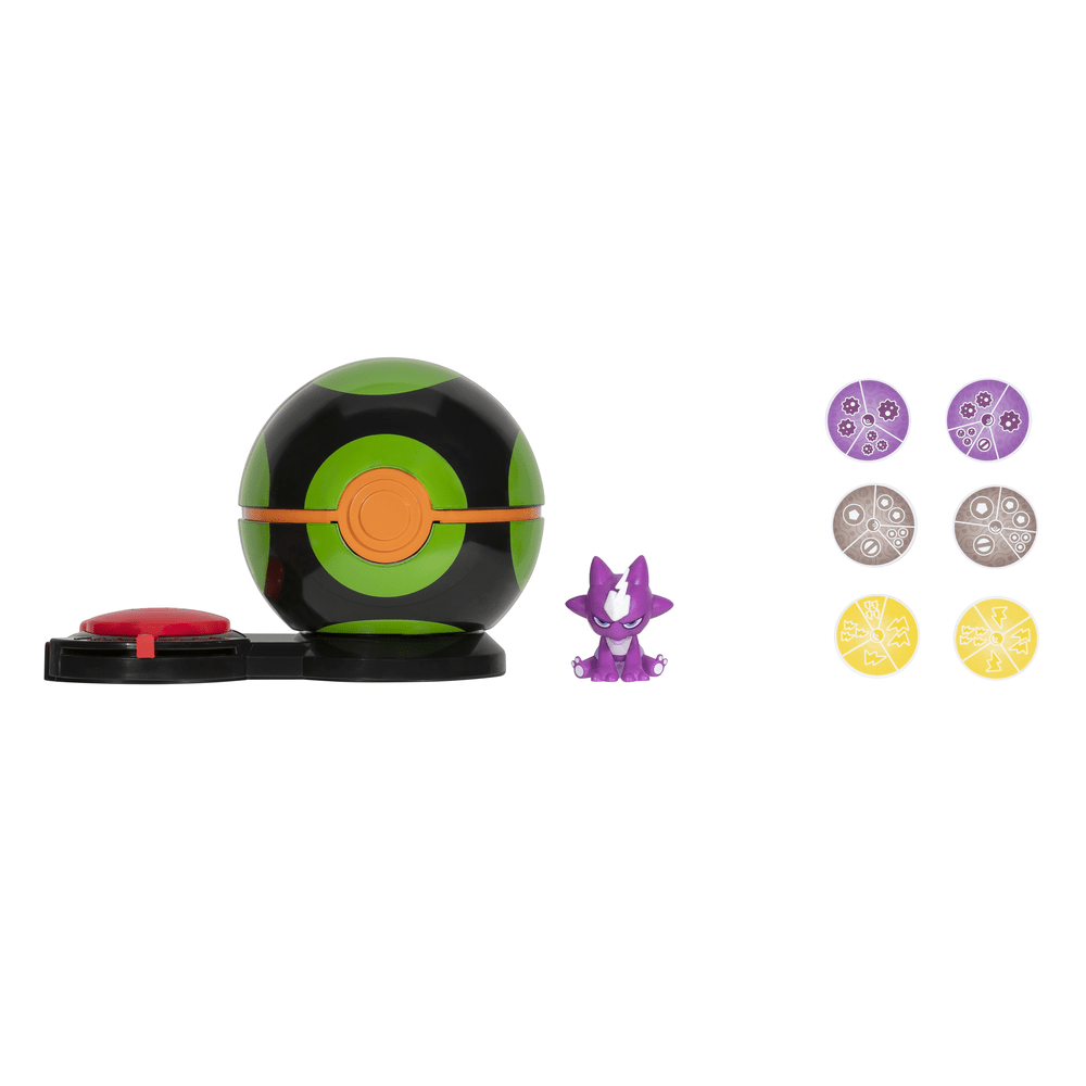 Jazwares Licensed Pokémon Surprise Attack Game with 2 - inch Toxel Figure