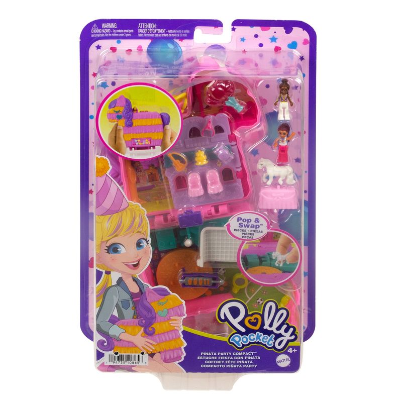 Hot Sale! Polly Pocket Pinata Party Compact - Miniature Adventure World