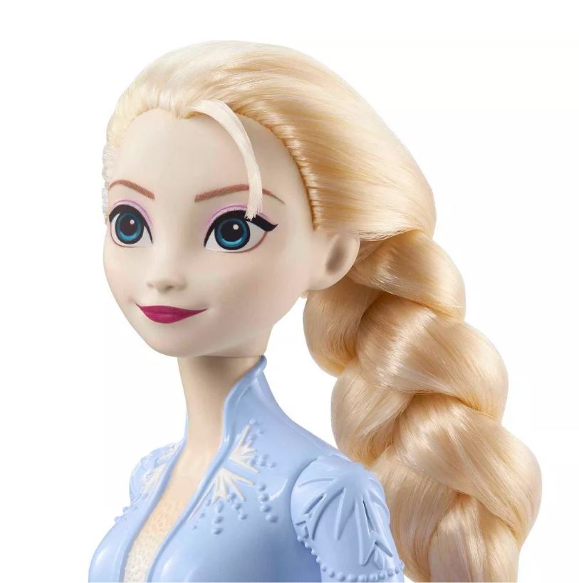 Hot! Disney Frozen Core Fashion Doll - Elsa in Stunning Light Blue Travel Dress